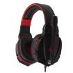 KOTION EACH G4000 Gaming Headset with Mic, Volume Control, LED (Red/Black) - 2