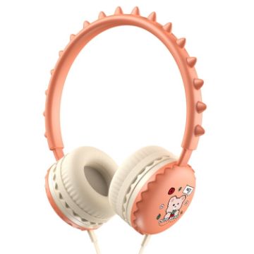 Y19 Cute Bear Stereo Wired Headphones with Microphone - 1