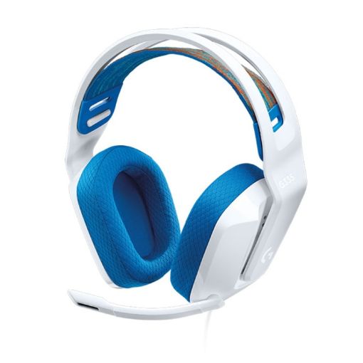 Logitech G335 Wired Foldable Gaming Headset with Mic (White) - 1