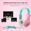 KID101 Black Red Portable Cute Children's Learning Headphones - 4