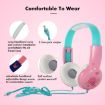 KID101 Cute Children Learning Headphones - Wired, Pink/Green - 5