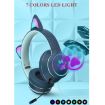 AKZ-022 Pink Cat Ear LED Headset with USB + 3.5mm & Mic - 4