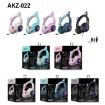 Grey AKZ-022 Cat Ear Foldable LED Headset with USB & 3.5mm Mic - 2