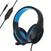 SADES MH601 Gaming Headset w/ Mic, 2.2m Cable, Noise Reduction (Black Blue) - 1