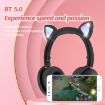 BK9 HiFi 7.1 Cat Ear Luminous Bluetooth Gaming Headset with Mic (Red) - 4