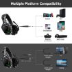 ONIKUMA K20 PS4 Gaming Headset with RGB Light & Mic (Black Gray) - 3