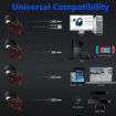 ONIKUMA K2A Gaming Headset with Mic & LED Lights (Black Red) - 5