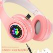 B39 Cat Ear LED Light Wireless Bluetooth Headset (White) - 5