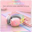 ONIKUMA X33 Pink RGB E-Sports Gaming Headset, 2m Cable - 5