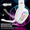 KOTION EACH G4100 Stereo Gaming Earphone with Mic, Black White, 2.1m - 3