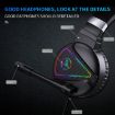 HXSJ F16 RGB Light Stereo Gaming Headset with Mic - Black - 7