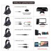 HXSJ F16 RGB Light Stereo Gaming Headset with Mic - Black - 9