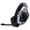 ONIKUMA K20 PS4 Gamer Headphone, Surround Sound, RGB Light, Red Gray - 1