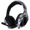 ONIKUMA K20 PS4 Gamer Headphone, Surround Sound, RGB Light, Red Gray - 2