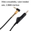Braided 1.2m Audio Cable Replacement for Boss QC15 Headphones - 3