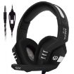 SADES AH-38 E-sports Headset, Retractable Mic, 2m Cable, Black Silver - 1