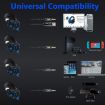 ONIKUMA K2A Gaming Headphone with Mic & LED (Black Blue) - 5