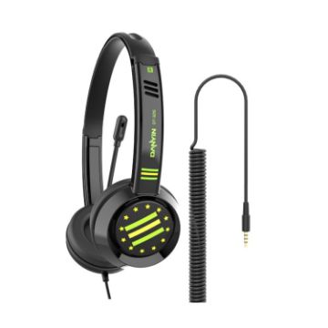 DANYIN DT326 Star Flag Black Children's Headset with Microphone - 1