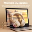 B5 Beige Cat Ear RGB Wireless Bluetooth USB-C HiFi Headset - 4