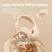 B5 Beige Cat Ear RGB Wireless Bluetooth USB-C HiFi Headset - 5