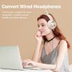 B5 Beige Cat Ear RGB Wireless Bluetooth USB-C HiFi Headset - 7