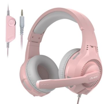 Anivia A11 Pink 3.5mm Wired Gaming Headset with Microphone - 1