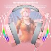 ERXUNG J5 Pink Head-Mounted Luminous Gaming Headset with Mic - 5