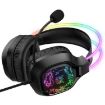 ONIKUMA X22 USB + 3.5mm Wired Gaming Headset with Mic (Black) - 4
