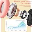 B39 Purple LED Cat Ear Wireless Bluetooth Headset - 4
