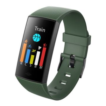 CY11 1.14" Smart Bracelet, IP67, Heart Rate, Sleep Monitor, Green - 1