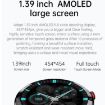 DW16 1.39" AMOLED Smart Watch, Heart Rate/BP Monitor, Leather Strap - 4