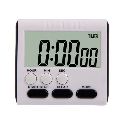 Digital Kitchen Timer 24h LCD Alarm Clock with Magnetic Backing - 1