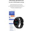 ET310 1.39" IPS IP67 Smart Watch, Leather Band, Temp/ECG (Brown) - 5