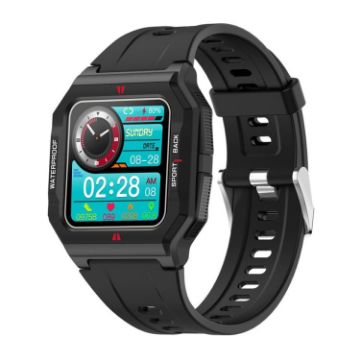 Lokmat FT10 1.3" IPS Touch Smartwatch, Music/Heart Rate/BP Monitor - 1