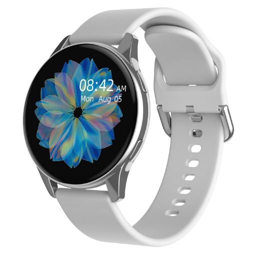 Lokmat T2 Pro 1.28" IPS Touch Smart Watch, Heart Rate Monitor (Silver) - 1