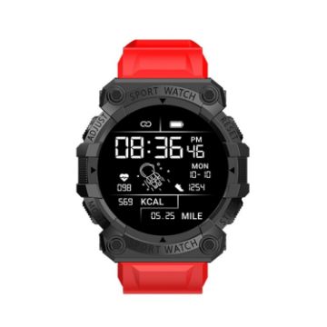 FD68S 1.44" Color Screen Sport Smart Watch, Heart Rate, Multi-Sports, Red - 1