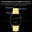 T500+MAX 1.69" HD Smart Wristband, Bluetooth Call & Heart Rate, Yellow - 6