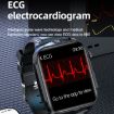 1.83" IPS TK11P Smart Watch, IP68 Waterproof, ECG, Leather Band - Brown - 6