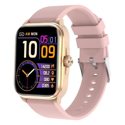 T90 1.91" Pink Smart Watch, IP67 Waterproof, Bluetooth Call Support - 1