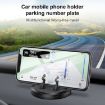 Peacock Shape Diamond Car Phone Holder with Number Plate - 2
