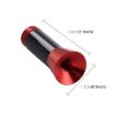 Red Small Carbon Fiber Aluminum Short Antenna with Universal Screws - 4