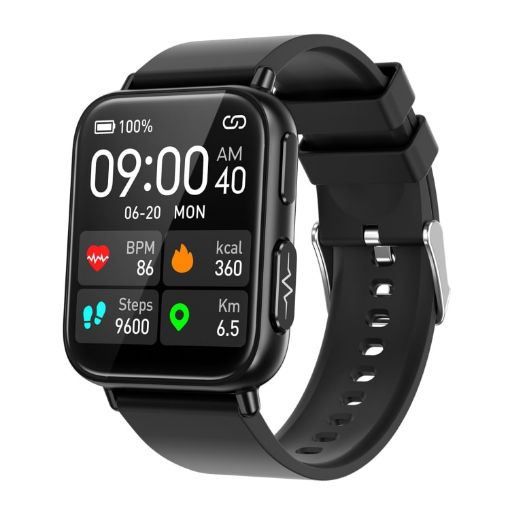 TK10 1.91" IP68 Waterproof Smart Watch with AI Health Features (Black) - 1