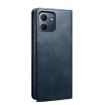 OPPO A5x 4G/5G Leather Case - Oil Wax Crazy Horse Texture (Navy Blue) - 3