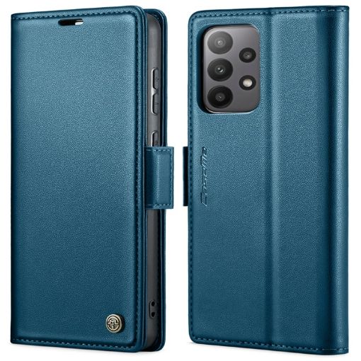 Samsung Galaxy A33 5G CaseMe 023 Blue Leather Phone Case - 1