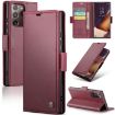 Samsung Note20 Ultra CaseMe 023 RFID Leather Case (Wine Red) - 1