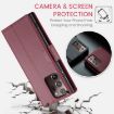 Samsung Note20 Ultra CaseMe 023 RFID Leather Case (Wine Red) - 6