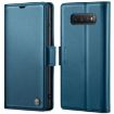 Samsung Galaxy S10 CaseMe 023 Leather Butterfly Case (Blue) - 1
