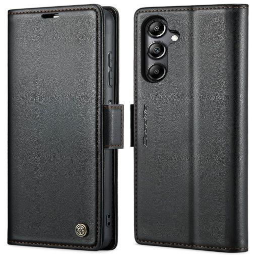 Samsung Galaxy A05s CaseMe 023 Leather Butterfly Case (Black) - 1