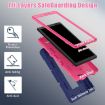 TCL Tab 8 LE/WiFi Silicone Hybrid Case with Holder (Navy/Rose) - 4