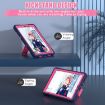 TCL Tab 8 LE/WiFi Silicone Hybrid Case with Holder (Navy/Rose) - 6